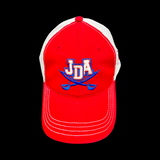 PRE_SALE: JDA Raiders Red White Special Edition 803 Relaxed Cleanup Trucker Hat