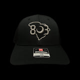 803 Richardson 115 Lowpro Black Trucker Hat