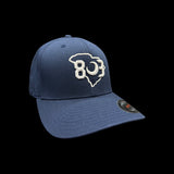 803 Flexfit 6277 Navy Fitted Cotton hat