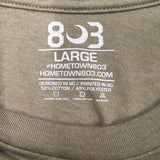 803 Vintage Unisex Olive Heather Premium Tee