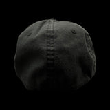 843 Lowcountry Flexfit Washed Black Fitted Cleanup Hat