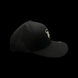 803 Flexfit XXL Black fitted cotton hat (2 logo colors)