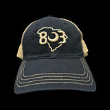 803 Richardson 111 Navy Khaki Relaxed Trucker Hat