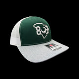 803 River Bluff Special Edition Heather Green White Trucker