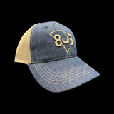 803 Vintage Blue Denim Low Profile Trucker