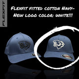 803 Flexfit 6277 Navy Fitted Cotton hat