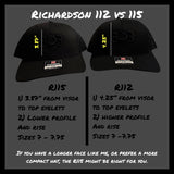 803 Richardson 115 Low Profile Black Trucker