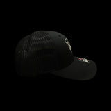 803 Richardson 115 Lowpro Black Trucker Hat