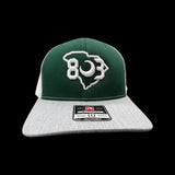 803 River Bluff Special Edition Heather Green White Trucker