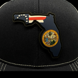 Richardson 112 Florida Betsy Ross Navy Performance Trucker Hat