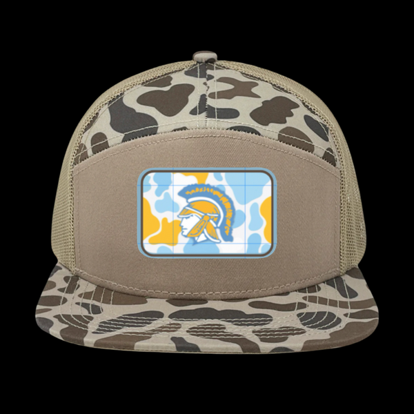PRE-SALE: Ridge Spring Monetta Trojans 803 7 Panel Camo Hat