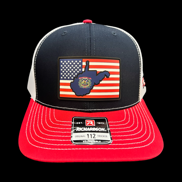 Richardson 112 West Virginia Patriotic Trucker Hat
