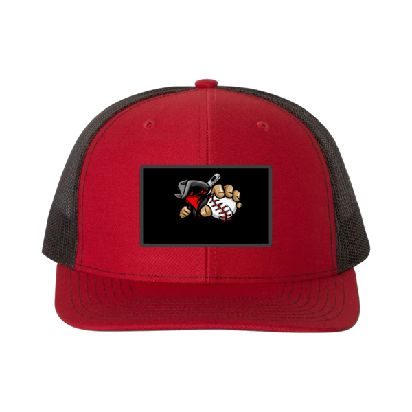 OUTLAWS  PRE-SALE Richardson 112 Snapback RED BLACK Outlaws Performance Patch Trucker Hat