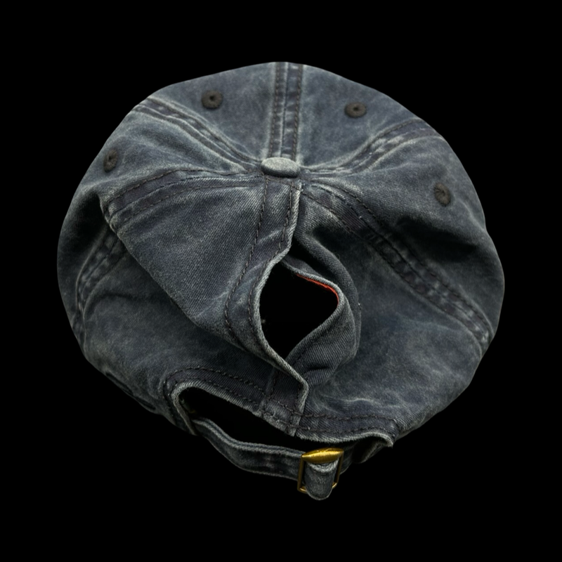 Infinity Palmetto Moon Washed Navy Ladies Concealed Ponytail Hat