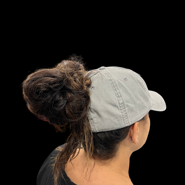 Gray Collegiate 803 Ladies Pony Tail Hat