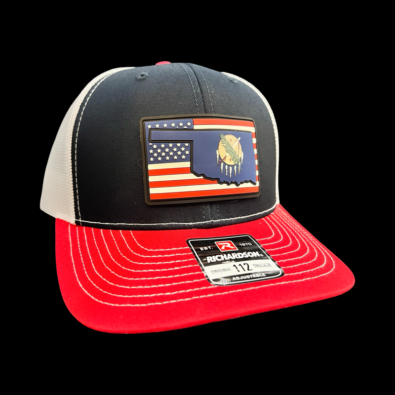 Richardson 112 Oklahoma Patriotic Trucker Hat