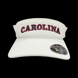 Flexfit Carolina White Adjustable Visor