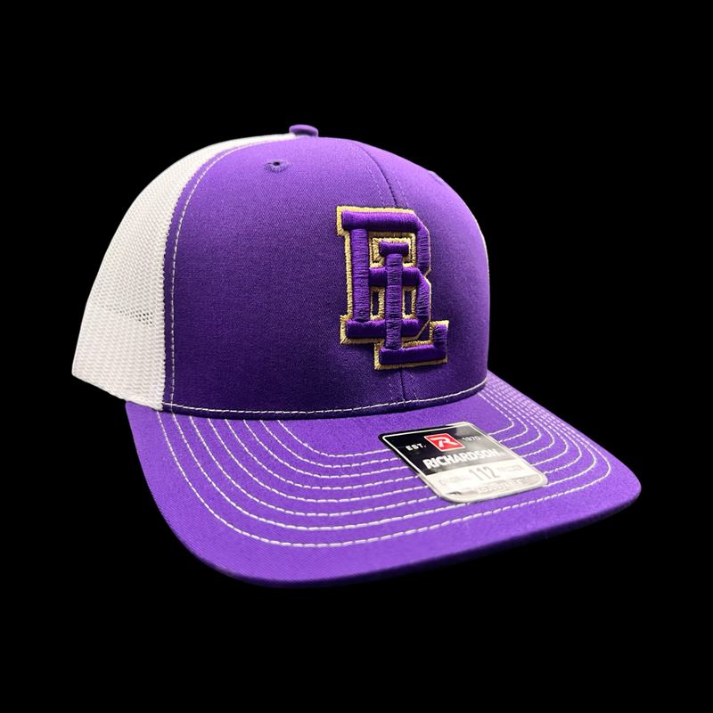 Batesburg-Leesville 803 Purple White Trucker Hat