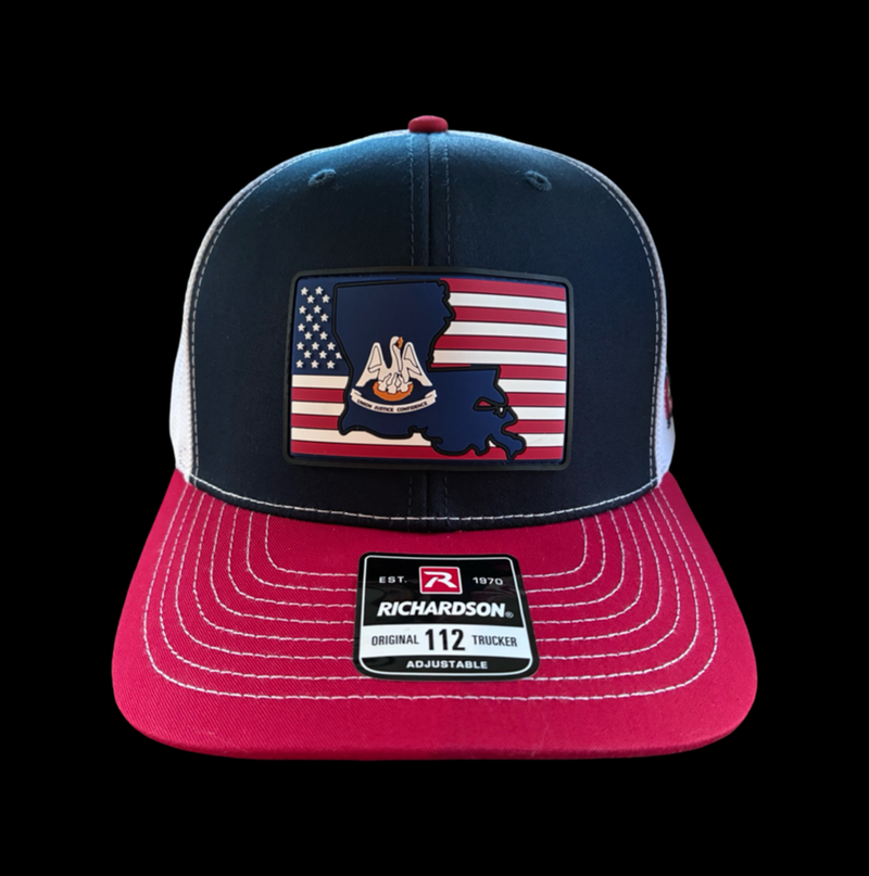 Richardson 112 Louisana Patriotic Trucker Hat