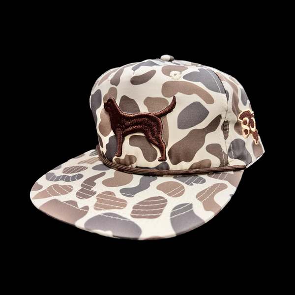 ☆HUMAN N CAT☆ Pound Vintage Camo Ball Cap Brown FFOUND VIN Vintage Cat Patch Snapback Camo Hat Louisville Mfg.Co