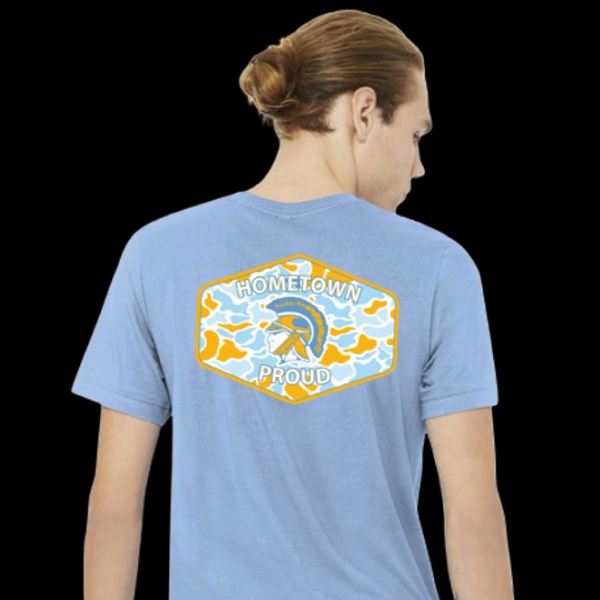PRE-SALE: Ridge Spring Monetta Trojans Old School Unisex Camo Shirt