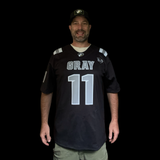 Gray Collegiate Academy Replica Game Day Football Jersey