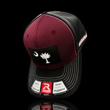 Richardson Sportmesh Garnet Steel Performance Fitted Trucker Hat