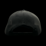Richardson 112 3D Old Glory Waving Black Performance Trucker Hat
