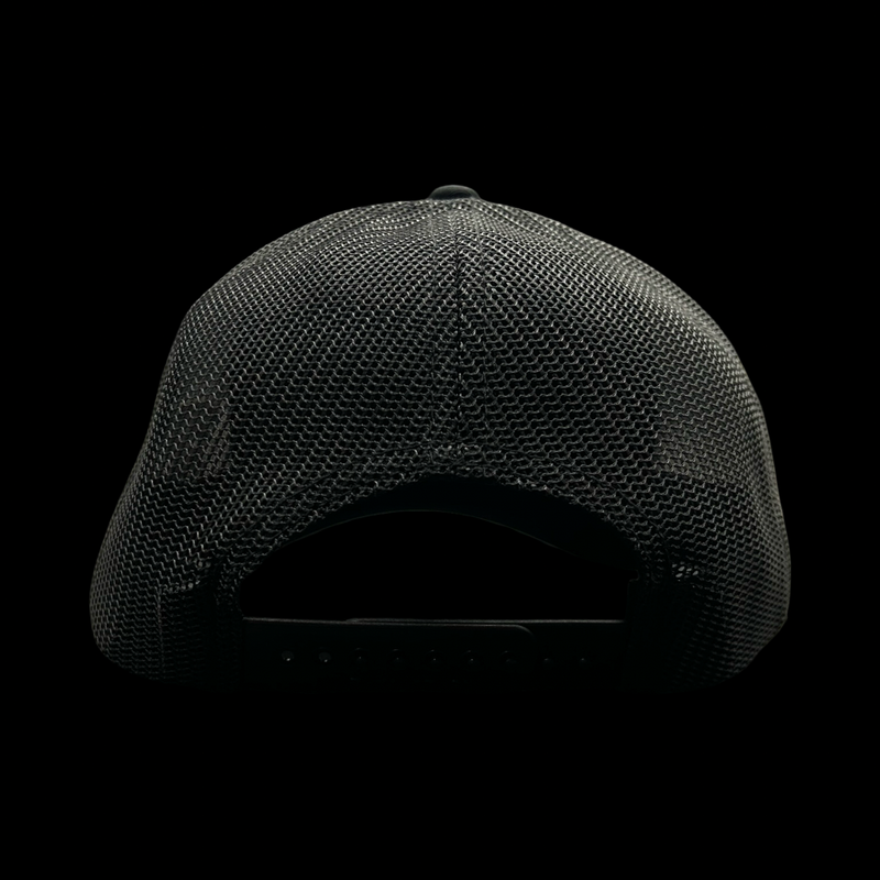 Richardson 112 3D Old Glory Waving Black Performance Trucker Hat