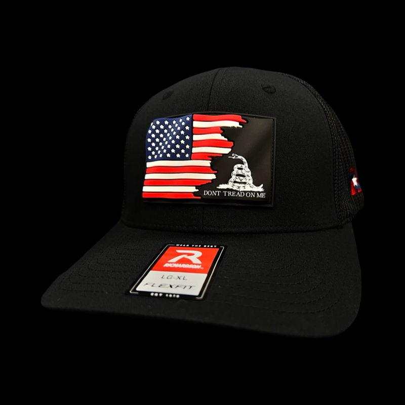 Richardson 110 Don’t Tread On Me 3D Waving Flag Fitted Hat