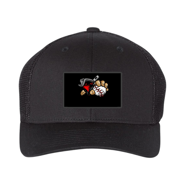OUTLAWS PRE-SALE Richardson 110 Fitted Mesh BLACK Outlaws Performance Patch Hat