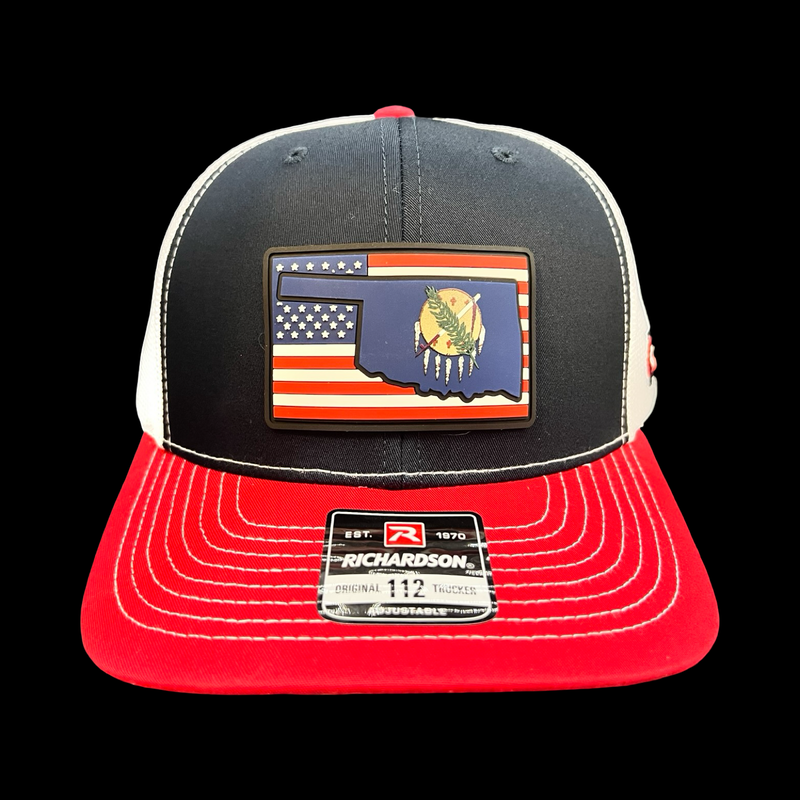 Richardson 112 Oklahoma Patriotic Trucker Hat