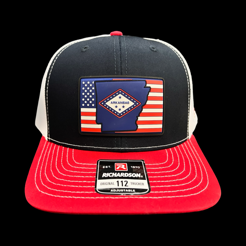 Richardson 112 Arkansas Patriotic Trucker Hat