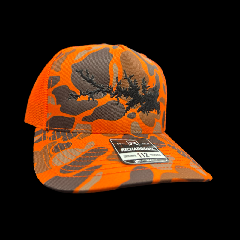 Richardson Lake Murray 803 Blaze Orange Trucker Hat β Hometown Colors