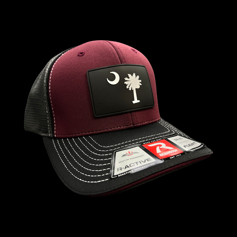 Richardson Sportmesh Garnet Steel Performance Fitted Trucker Hat