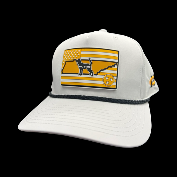 Richardson 258 Drifit Vol State White Performance Rope Hat