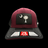 Richardson Sportmesh Garnet Steel Performance Fitted Trucker Hat