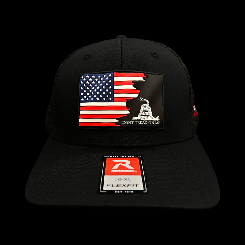 Richardson 110 Don’t Tread On Me 3D Waving Flag Fitted Hat