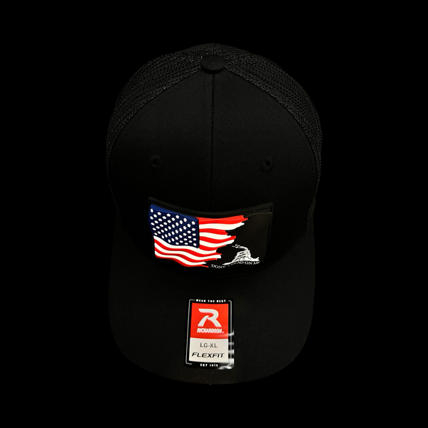 Richardson 110 Don’t Tread On Me 3D Waving Flag Fitted Hat