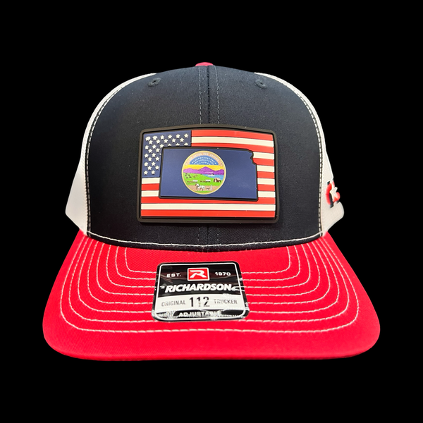 Richardson 112 Kansas Patriotic Trucker Hat
