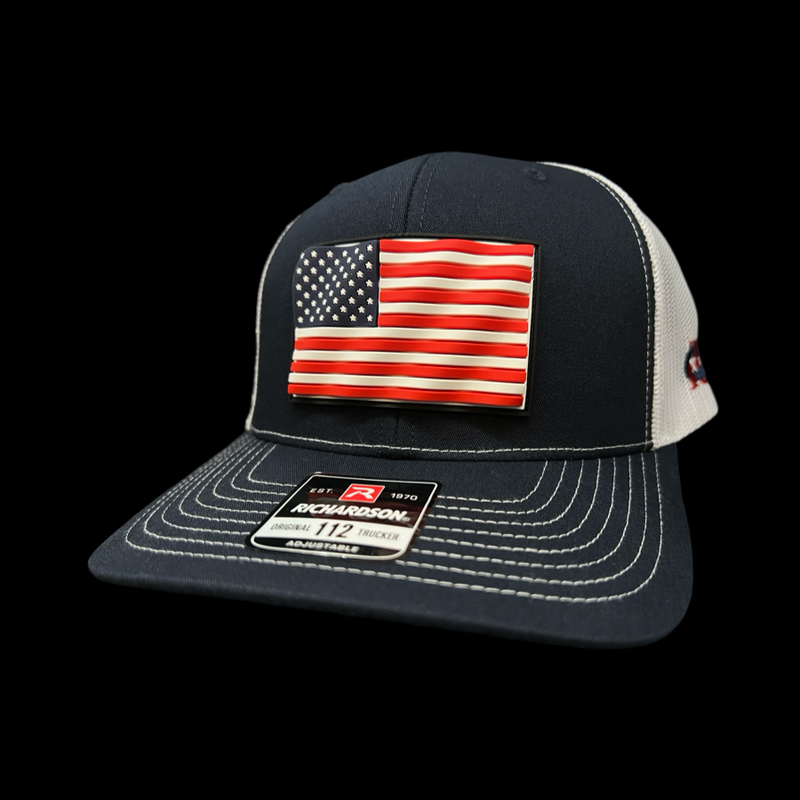 Richardson 112 3D Old Glory Waving Performance Trucker Hat