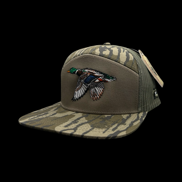 HC Lost Duck Bottomland Camo 7 Panel Flatbill Hat