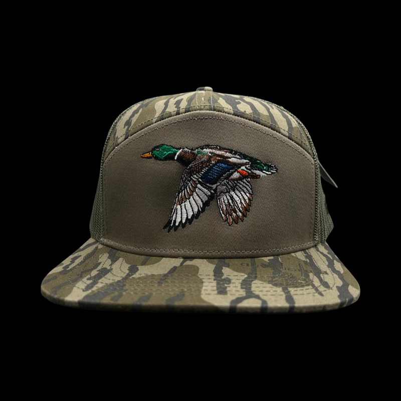 HC Lost Duck Bottomland Camo 7 Panel Flatbill Hat