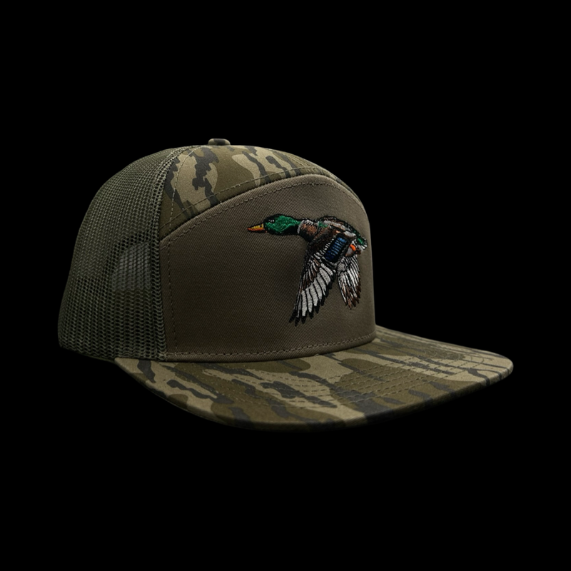HC Lost Duck Bottomland Camo 7 Panel Flatbill Hat