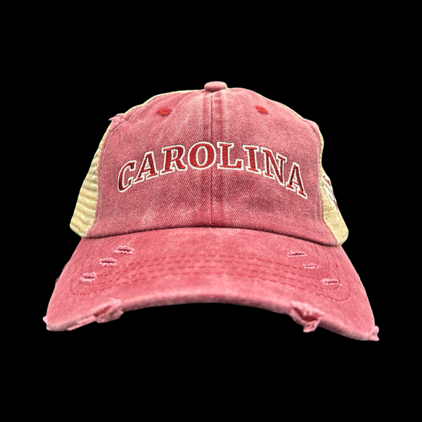 Carolina 803 Garnet Pony Tail Ladies Relaxed Trucker Hat