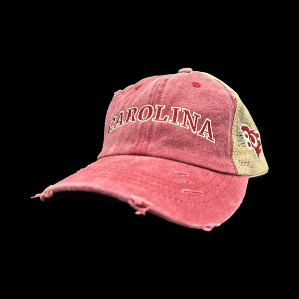 Carolina 803 Garnet Pony Tail Ladies Relaxed Trucker Hat