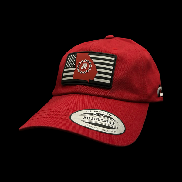 Yupoong Red GA Football Relaxed Fit Cotton Hat