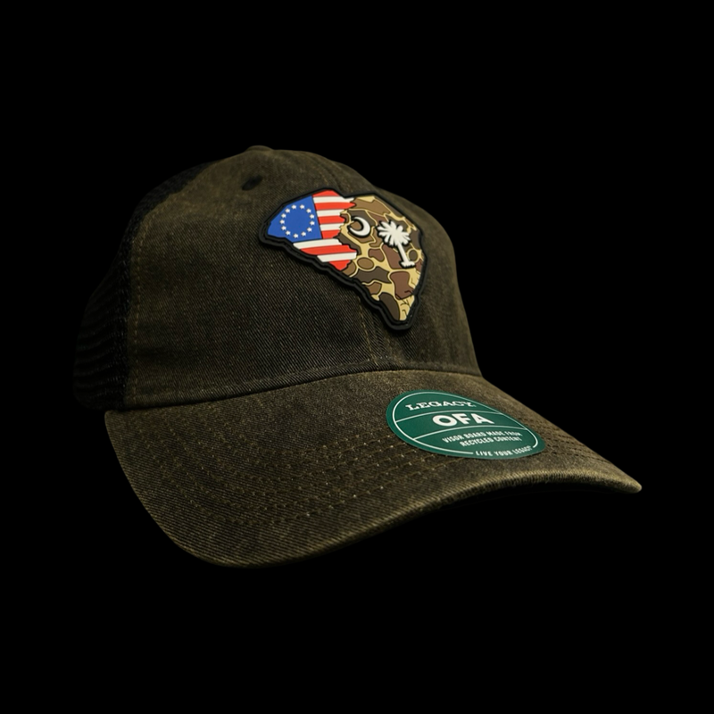Legacy South Carolina Betsy Ross Duck Camo Relaxed Trucker Hat