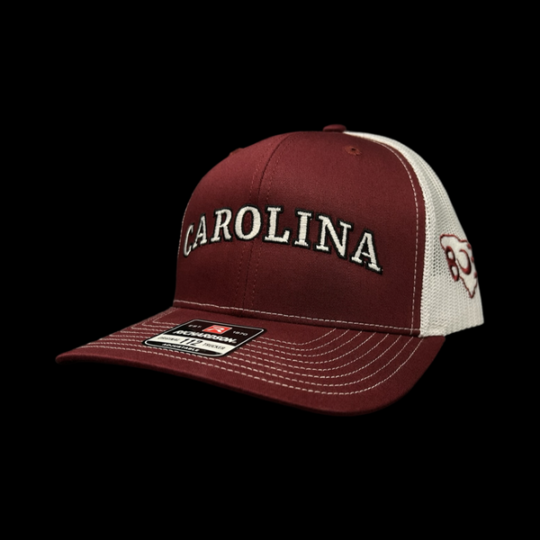 Richardson 112 SC 803 Carolina Garnet White Trucker Hat