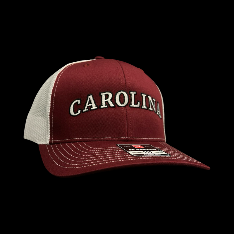 Richardson 112 SC 803 Carolina Garnet White Trucker Hat